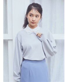 earth music&ecology 襟付きニットプルオーバー