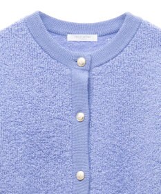 Green Parks ループ編み金釦ニットカーディガン