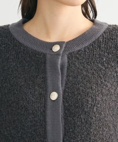 Green Parks ループ編み金釦ニットカーディガン