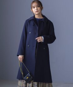 組曲 L ライトビーバー トレンチライク ロングコート