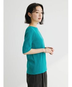 Green Parks 前後２ｗａｙリブ５分袖プルオーバー