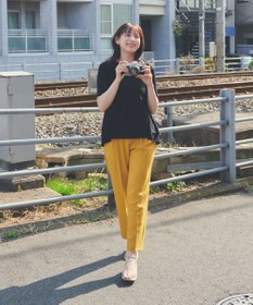 Feroux 【UVケア】バックペプラムチュニック Tシャツ