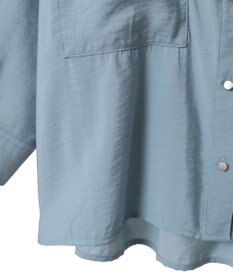 AMERICAN HOLIC 接触冷感Wポケット5分袖ショートシャツ