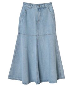 earth music&ecology ペプラムマーメイドデニムスカート