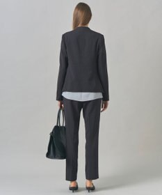 ICB 【UVカット・洗える】ウール2WAYストレッチ ノーカラージャケット