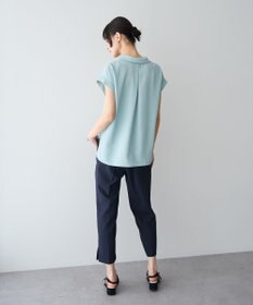 YECCA VECCA 2wayストライプリボンブラウス