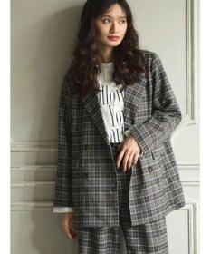 Green Parks ・ＥＬＥＮＣＡＲＥ　ＤＵＥ　チェックテーラードジャケット