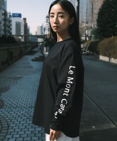 SHARE PARK LADIES 【UNISEX】吸水速乾 ショルダーロゴロングスリーブTシャツ（S・Mサイズ）