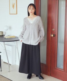 earth music&ecology チュールフリルカーディガン