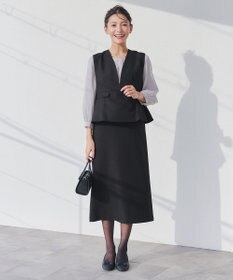 Tiaclasse 【洗える】アシンメトリードレープブラウス