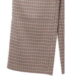 earth music&ecology チェックストレートパンツ