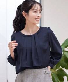 Tiaclasse 【洗える】アシンメトリードレープブラウス