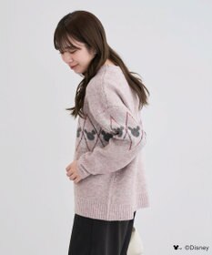 Green Parks ミッキー＆フレンズ／アーガイル柄ニット