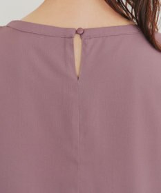 Tiaclasse 【洗える】アシンメトリードレープブラウス