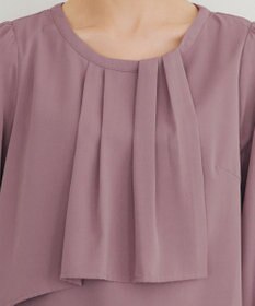 Tiaclasse 【洗える】アシンメトリードレープブラウス