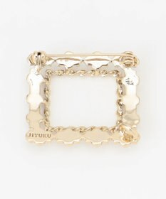 自由区 ビジュースクエアブローチ ネックレス