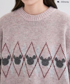 Green Parks ミッキー＆フレンズ／アーガイル柄ニット