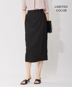 ICB 【接触冷感・UVケア・速乾・洗える】FluidBackSatin ナロースカート