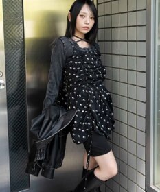 WEGO ドロストデザインキャミワンピース