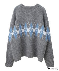 Green Parks ミッキー＆フレンズ／アーガイル柄ニット