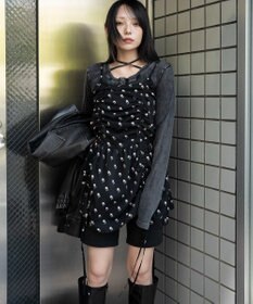 WEGO ドロストデザインキャミワンピース