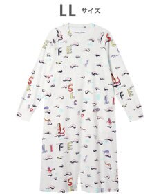 tsumori chisato SLEEP ツモリチサト ルームウエア ネグリジェ 綿100%(本体) 長袖 ロング丈 ロンパース ラグランスリーブ レディース UNX502 /ワコール