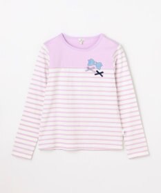 組曲 KIDS 【150-160㎝】リボンボーダー Tシャツ