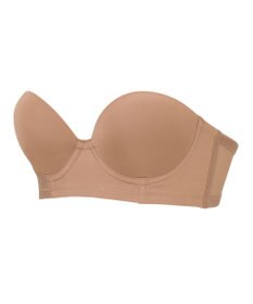 BRADELIS New York 【BRADELIS FIT】モールドストラップレスブラ ズレにくい 補正 ブラジャー  響きにくいカップ