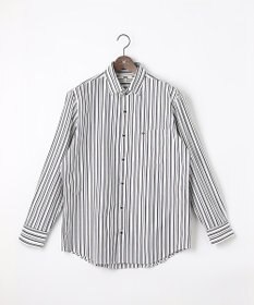 JOSEPH ABBOUD 【キングサイズ・ストレッチで快適な着心地・イージーケア】ランダムストライプ ジャージー シャツ