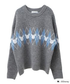 Green Parks ミッキー＆フレンズ／アーガイル柄ニット