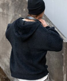 WEGO シャギーグラフィックZIPパーカー