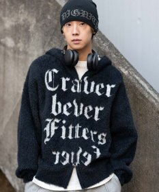 WEGO シャギーグラフィックZIPパーカー