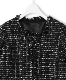 ICB 【セットアップ着用可能】ロービングツイード ノーカラージャケット