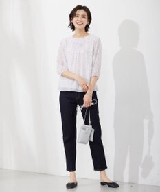 J.PRESS LADIES SMALL FLOWER プリント カットソー
