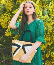 TOCCA BICOLOR RIBBON BASKET かごバッグ