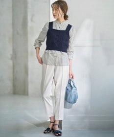 組曲 【WEB限定カラーあり】リヨセルシャーティング ティアードブラウス