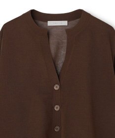 UNFILO シアーフォルムニット キーネックカーディガン