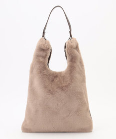 ANY 2WAYバイカラーファーバッグ