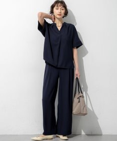 23区 S 【WEB&一部店舗限定】ストレッチジョーゼット ワイドパンツ