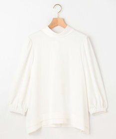 組曲 L 【KUMIKYOKU NAVY】ジョーゼットシフォン2WAY ボウタイブラウス