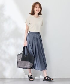 ANY L ハーフスリーブニット