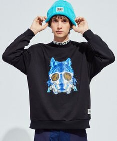 PW CIRCULUS 【MEN】ウルフモチーフスエット