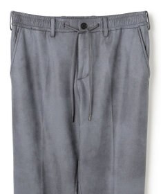 JOSEPH HOMME 新素材【ストレッチ/光沢感】レザーライクジャージードロスト付きテーパードパンツ / PEGG CONVERTIBLE