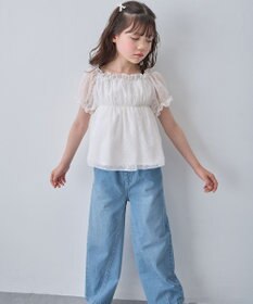 ANY KIDS 【一部店舗/WEB先行販売アイテム】2WAY シアードビーブラウス