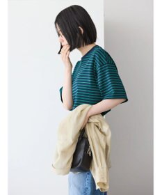 AMERICAN HOLIC ボーダーショートカットプルオーバー