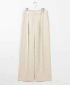 自由区 【カタログ掲載・ご好評につき新色追加・セットアップ対応】リネンライクシンセティックワイドストレート パンツ