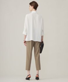 ICB L 【洗える】ウール2WAYストレッチ ドロストパンツ