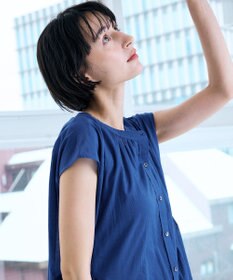 ANY シアーボイルシャツワンピース