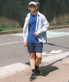 SHARE PARK MENS 【UVカット・撥水・ストレッチ】イージーデニムレギュラーカラーシャツ