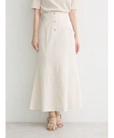 earth music&ecology フロントボタンマーメイドスカート